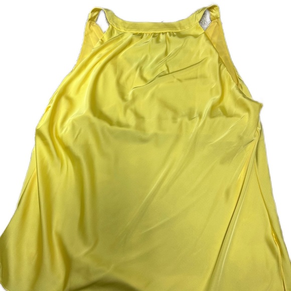 BOSTON PROPER | NIKKI | SLEEVELESS V-NECK BLOUSE | SUNSHINE YELLOW | SZ 18 | - Picture 2 of 12